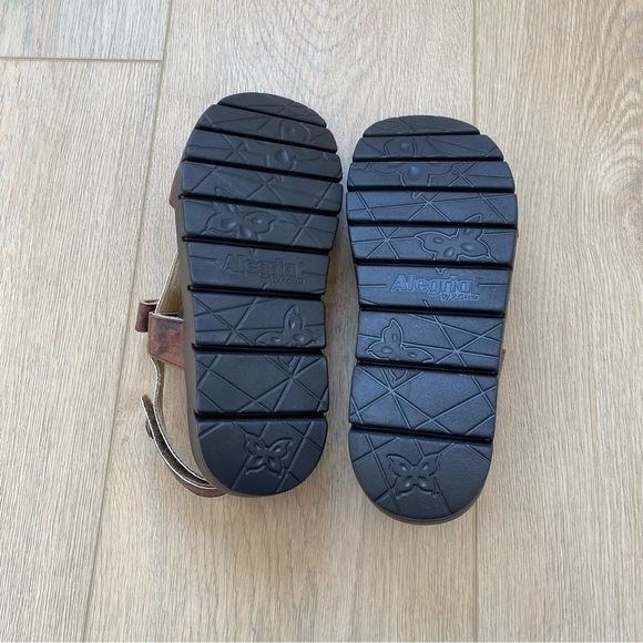 Alegria Henna Strappy Platform Sandals Cognac Roses Size 40 / US 10 - Picture 5 of 5